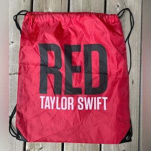 Taylor Swift Red Drawstring Nylon Bag
